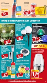 Aktueller Sonderpreis Baumarkt Prospekt mit Solarlampe, "... da, wo die coolen Preise wohnen!", Seite 17