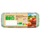 Œufs de poules élevées en plein air - CARREFOUR BIO en promo à 3,75 € chez Carrefour Market Œufs de poules élevées en plein air - CARREFOUR BIO dans le catalogue Carrefour Market