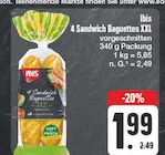 4 Sandwich Baguettes XXL Angebote von Ibis bei EDEKA Gera für 1,99 €