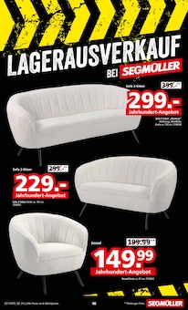 Couch im aktuellen Segmüller Prospekt (Heidelberg) Couch im Segmüller Prospekt "LAGERAUSVERKAUF BEI SEGMÜLLER" mit 56 Seiten (Heidelberg)