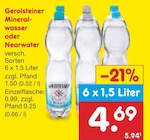 Mineralwasser oder Nearwater Angebote von Gerolsteiner bei Netto Marken-Discount Göppingen für 4,69 €
