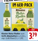 Natur Radler oder 0,0% Alkoholfrei Angebote von Kloster bei E center Langenau für 3,79 €