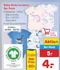 Aktuelles Baby Body kurzarm Angebot bei Netto Marken-Discount in Bonn ab 4,00 €