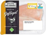 Frisches Hähnchen-Brustfilet Angebote von Qualitäts Metzgerei Wilhelm Brandenburg bei REWE Bruchsal für 9,90 €