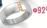 Bague en acier et diamants - E.Leclerc Bague en acier et diamants à 92,00 € dans le catalogue E.Leclerc