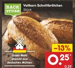 Vollkorn Schnittbrötchen Angebote von Backstube bei Netto Marken-Discount Duisburg für 0,25 €