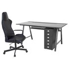 Schreibtisch, Stuhl + Schubladenel schwarz Angebote von UTESPELARE / HELMER bei IKEA Pirmasens für 377,99 €