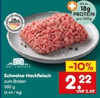Aktuelles Schweine-Hackfleisch Angebot bei Netto Marken-Discount in Wuppertal ab 2,22 €