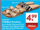 Tieffußbett-Pantoletten von UP2FASHION für 4,99 € bei ALDI SÜD im Angebot Tieffußbett-Pantoletten von UP2FASHION im aktuellen ALDI SÜD Prospekt