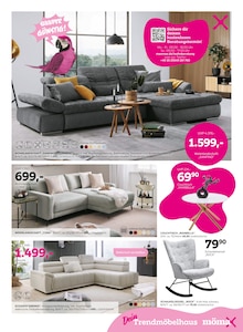 Sitzmöbel im mömax Prospekt "Bei dir liegt Pink Shopping im Trend?" mit 16 Seiten (Hannover)