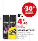 Déodorant(A) - Axe à 4,40 € dans le catalogue U Express