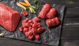 Irische Rinder-Rouladen, -Braten oder -Gulasch Angebote von Black Premium bei REWE Gera für 1,11 €