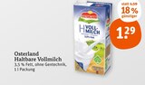 Haltbare Vollmilch Angebote von Osterland bei tegut Suhl für 1,29 €