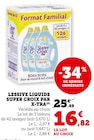 Lessive liquide (A) - Super Croix par X-tra en promo chez Super U Versailles à 16,82 €