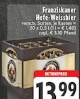 Hefe-Weissbier Angebote von Franziskaner bei E center Gütersloh für 13,99 €