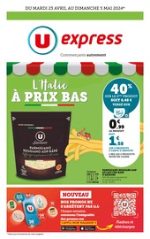 Catalogue Supermarchés U Express en cours à Argentiere et alentours, "L'Italie à prix bas", 1 page, 23/04/2024 - 05/05/2024