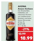 Amaro Siciliano Angebote von AVERNA bei Kaufland Garbsen für 10,99 €