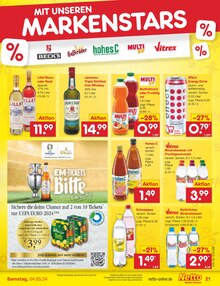 Whiskey im Netto Marken-Discount Prospekt "Aktuelle Angebote" mit 50 Seiten (Jena)