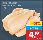 Aktuelles Mais-Hähnchen Angebot bei Netto Marken-Discount in Pforzheim ab 4,19 €