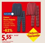 Fleece-Pyjama im Lidl Prospekt Fleece-Pyjama von Esmara im aktuellen Lidl Prospekt für 5,55 €
