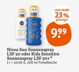 Sonnenspray oder Kids Sensitive Sonnenspray Angebote von Nivea Suna bei tegut Bamberg für 9,99 €