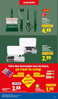 Promotion Cheville dans le prospectus Lidl, valable du 02/02/2026 au 05/02/2026 Promo Cheville dans le catalogue Lidl du moment à la page 33