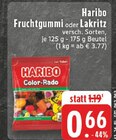 Fruchtgummi oder Lakritz im Angebot bei E center in Borken Fruchtgummi oder Lakritz Angebote von Haribo bei E center Borken für 0,66 €