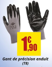 Gant de précision enduit (t8) - Carter-Cash à Reims Gant de précision enduit (t8) en promo chez Carter-Cash Reims à 1,90 €