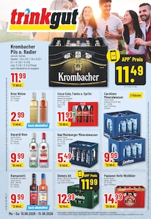 Trinkgut Prospekt der Woche "Aktuelle Angebote" Seite 1, 10.08.2026 bis 15.08.2026 für Lage Aktueller Trinkgut Prospekt "Aktuelle Angebote" Seite 1 von 10 Seiten für Lage