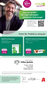 Aktueller mea - meine apotheke Prospekt "Unsere November-Angebote" Seite 1 von 4 Seiten für Ulm