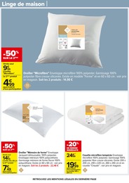 Offre Oreiller dans le catalogue Carrefour du moment à la page 82