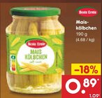 Maiskölbchen Angebote von Beste Ernte bei Netto Marken-Discount Reutlingen für 0,89 €