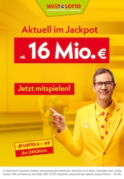 Ähnliche Angebote wie Monopoly im Prospekt "Aktuell im Jackpot rd. 16 Mio. €" auf Seite 1 von Westlotto in Troisdorf