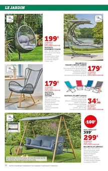 Promotion Coussin bain de soleil dans le prospectus Hyper U, valable du 29/04/2025 au 11/05/2025 Promo Coussin bain de soleil dans le catalogue Hyper U du moment à la page 12