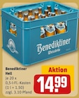 Hell im Angebot bei REWE in Rosenheim Hell Angebote von Benediktiner bei REWE Rosenheim für 14,99 €