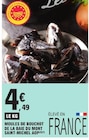 Moules de bouchot de la baie du Mont Saint-Michel AOP dans le catalogue E.Leclerc