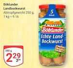 Landbockwurst bei GLOBUS im Mannheim Prospekt für 2,29 €
