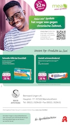 mea - meine apotheke Prospekt für Mainbernheim: "Unsere Juni-Angebote", 4 Seiten, 01.06.2026 - 30.06.2026