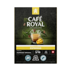 SUR TOUS LES GRAINS ET LES CAPSULES COMPATIBLES NESPRESSO - CAFÉ ROYAL en promo chez Carrefour Villeurbanne