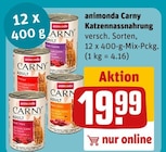 Katzennassnahrung Angebote von animonda Carny bei REWE Langenfeld für 19,99 €