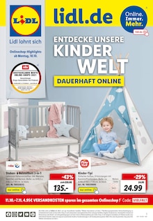 Lidl Prospekt für Lübbecke, Westf mit 12 Seiten Lidl Prospekt für Lübbecke, Westf: ENTDECKE UNSERE KINDERWELT, 12 Seiten, 17.10.2021 - 23.10.2021