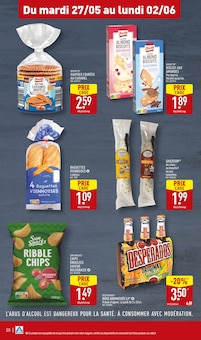 Promotion Baguette Viennoise dans le prospectus Aldi, valable du 27/05/2025 au 02/06/2025 Promo Baguette Viennoise dans le catalogue Aldi du moment à la page 20