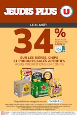 Catalogue Supermarchés Super U en cours à La Jarne et alentours, "JEUDI PLUS", 1 page, 19/08/2025 - 21/08/2025