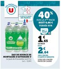 Super U Colombe - Promo Eau de source de montagne d'Auvergne Promo Eau de source de montagne d'Auvergne à 2,64 € dans le catalogue Super U à Colombe