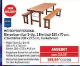 Bierzeltgarnitur im Angebot bei METRO in Oldenburg Bierzeltgarnitur Angebote von METRO PROFESSIONAL bei METRO Oldenburg für 237,99 €