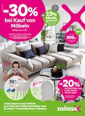 Aktueller mömax Prospekt "-30% bei Kauf von Möbeln" mit 8 Seiten