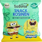 Kindersnack SpongeBob Rosinen saurer Apfel-Geschmack ab 3 Jahren (6x14 g) von foodloose im aktuellen dm-drogerie markt Prospekt