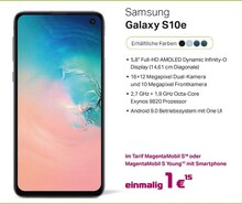 Smartphone Galaxy S10e bei Telekom Partner Tönisvorst in Krefeld Smartphone Galaxy S10e im Angebot bei Telekom Partner Tönisvorst Krefeld für 1,00 €
