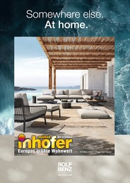 Möbel Inhofer Prospekt für Seligweiler mit 8 Seiten Möbel Inhofer Prospekt für Seligweiler: "Somewhere else. At home.", 8 Seiten, 09.05.2022 - 30.05.2022