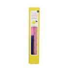 2 Bougies flambeaux décor citron en promo chez Carrefour 2 Bougies flambeaux décor citron dans le catalogue Carrefour